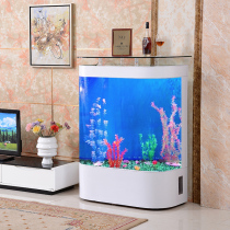 Fish tank aquarium home living room small glass free water change ecological landscaping large bottom filter goldfish turtle tank