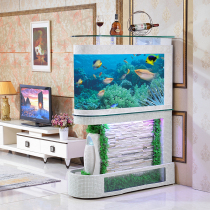Bullet bottom filter living room home eco-free water large custom ultra-white glass golden dragon fish tank aquarium