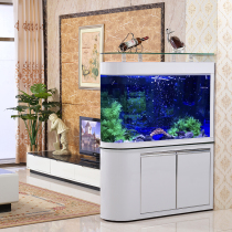 Bullet bottom filter living room home eco-free water large custom ultra-white glass golden dragon fish tank aquarium