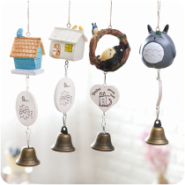Creative resin wind chime hanging door decoration cute cartoon Bell pendant