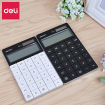 Del 1589 Fashion Color Seamless Button Flat Multifunctional Solar Office Business Type Calculator