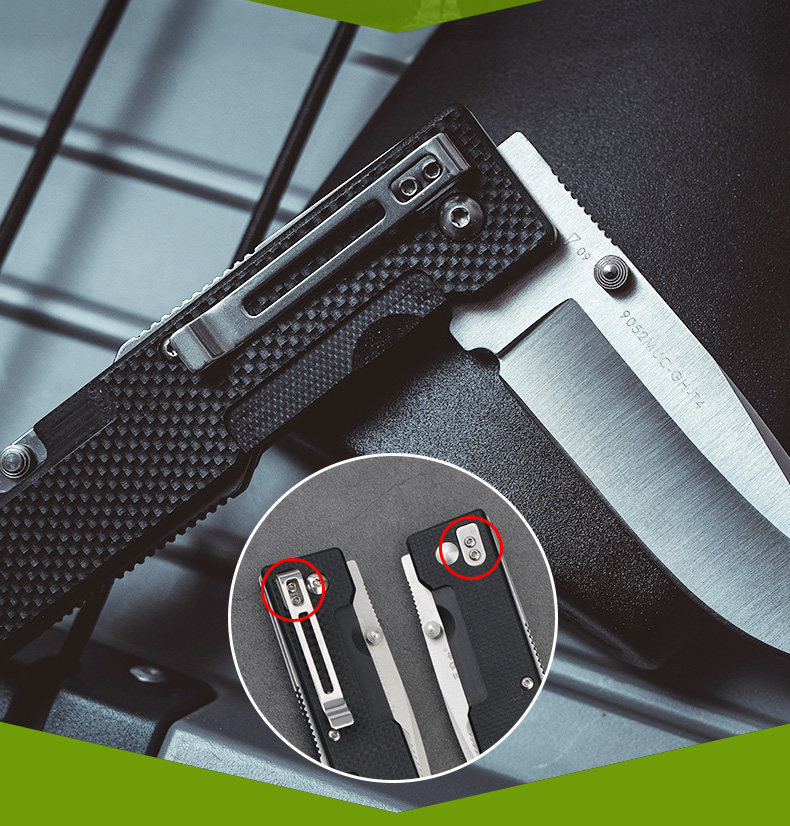 三刃木9052户外多功能刀随身折叠刀便携野外防身刀高硬度锋利小刀