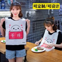 Disposable Apron Plastic Stain Resistant Adult Hot Pot Crawfish Waterproof Oil Resistant Independent Shrimp Bib Custom Logo