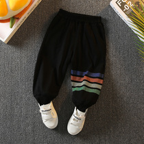 Boys fried street pants Summer thin air baby anti-mosquito pants casual trousers handsome and stylish children's sweatpants