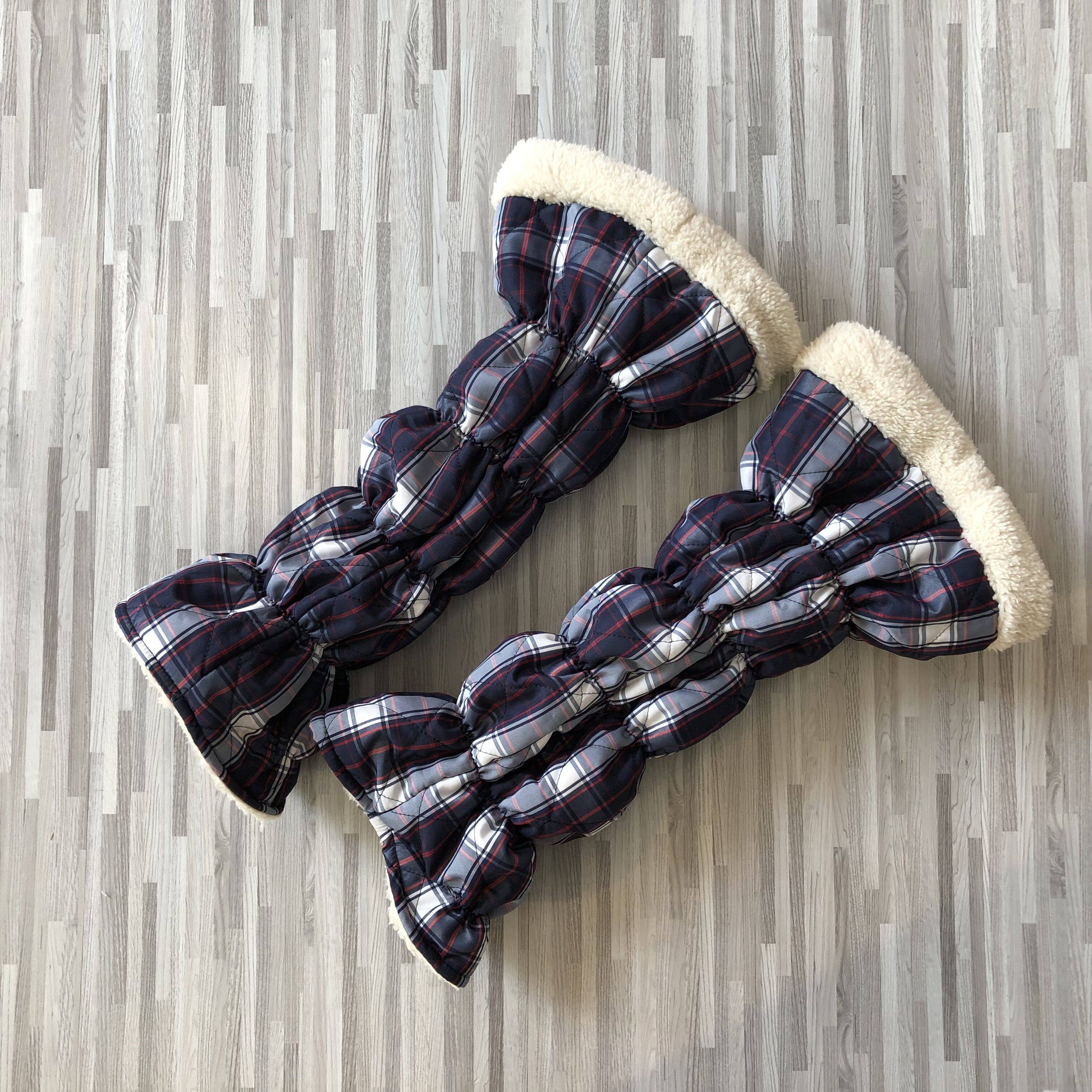 原单外贸出口日本腿套内层加绒家居办公公交保暖腿套