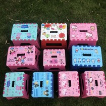 Exported thick plastic cartoon folding stool foldable chair Home Childrens small bench portable outdoor Mazza