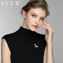 Brooch Lady corsage pin atmospheric high-grade temperament open shirt buckle exquisite accessories to send girlfriends birthday gifts