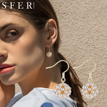 Imitation pearl earrings 2021 New Tide fashion versatile Net red temperament earrings niche elegant Korean retro earrings