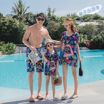 New parent-child swimsuit family set A family of three mother and girl girl girl cute swimsuit beach swimsuit
