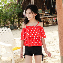 New Childrens Swimsuit Women Collective Princess Student Lovely Girl Girl in Big Child Swimsuit Beach Swimsuit