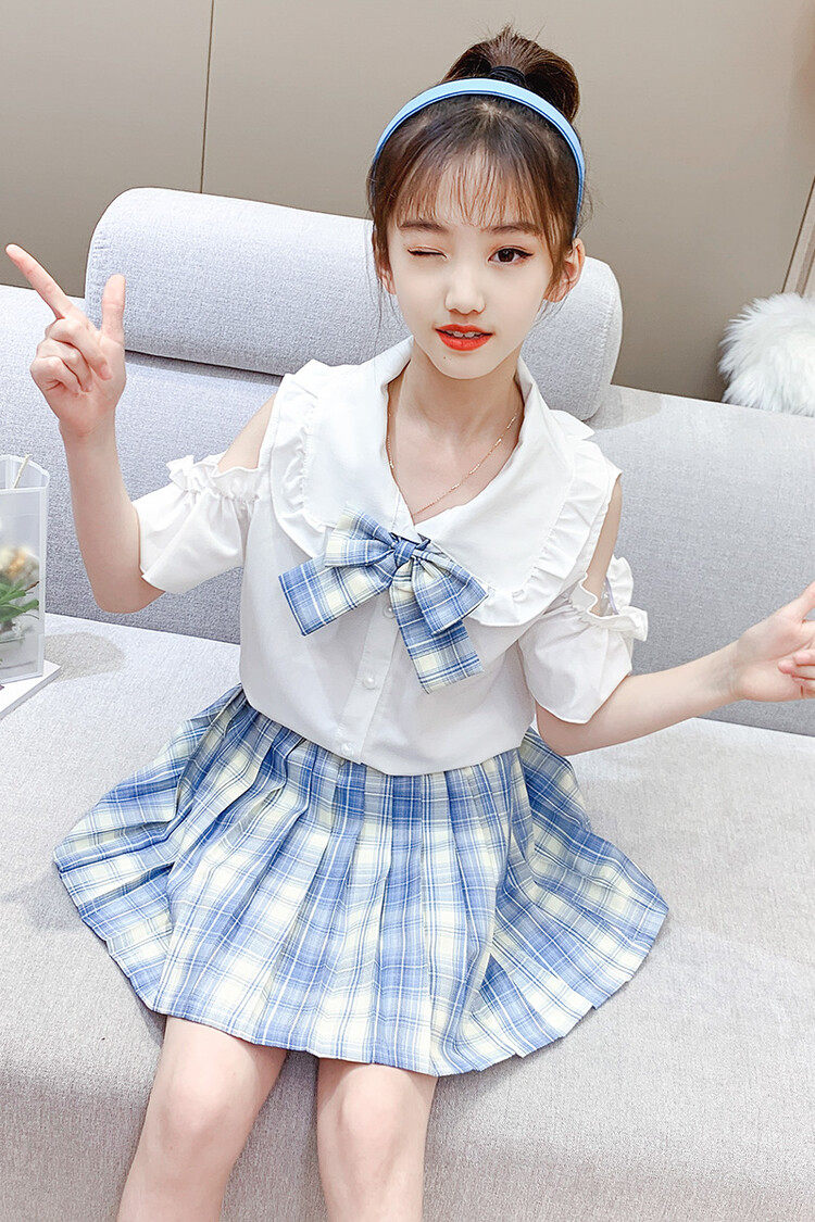 欧昵蔻nk1101露肩jk套装