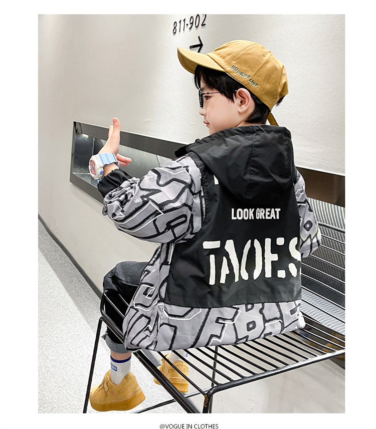 韩尚童装男童21021夹克风衣外套