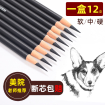 Pencil sketch set Soft medium hard charcoal pen full set 2h4b6b8b Soft carbon professional painting Beginners students with art student supplies tools Special drawing 14b2 ratio painting