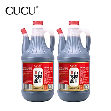 cucu山西陈醋特产旗舰店800ml*2[10元优惠券]-寻折猪