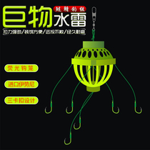 Silver carp fishing group water monster Silver Carp Hook silver carp carp sea pole cage fishing hook set explosive hook silver carp fishing hook