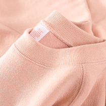 380g pounds of dirty pink pure cotton loose with velvety coat winter warm pure color minimalist casual blouse male and female