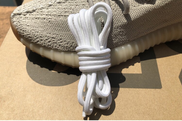 冰淇淋适配yeezy380绿粉男女v2圆形白350满天星水花二代鞋带夜光