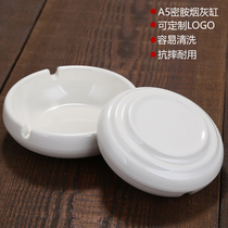 Ashtray Round Square melamine imitation porcelain plastic thickened Anti-fall Internet cafe restaurant KTV cigarette Cup ashtray smoke tray