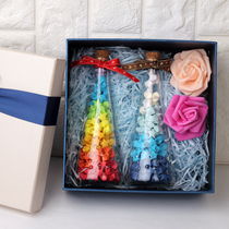 Drift Bottle Gift Box Finished Product DIY Wish Star Paper Lucky Stars Bottle Glass Creative Birthday Graduation Gift