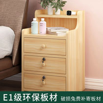 Bed Head Cabinet 2021 New with lock-bed head cabinet minimalist modern assembly Contained Shelf Bedroom Small Family bed
