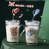 Mens water glass 2021 new wave Mini small juice cup Milk Cup Personality Monolayer Couple Cups Portable Transparency