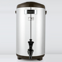 Wide band thermometer 201 stainless steel insulation barrel 10L for commercial milk tea shop