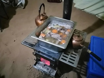 Outdoor firewood stove Portable picnic equipment Camping supplies Multi-functional smoke-free folding stove Wild cooking stove