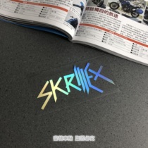 Hidh global DJ Champion skrillex holographic peripheral personality stickers computer stickers mobile phone stickers suitcase stickers