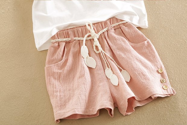 女童时尚套装中大童短袖宽松版两件套潮韩版儿