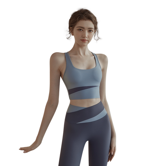Yoga clothing sports underwear female shock -proof running spring and summer new style gathers vests beautiful back bras, chest fitness top Yoga clothing sports underwear female shock -proof running spring and summer new style gathers vests beautiful back bras, chest fitness top