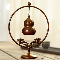Pure copper aromatherapy ball hanging stove copper gourd back incense burner creative indoor sandalwood incense burner office tea ceremony ornaments