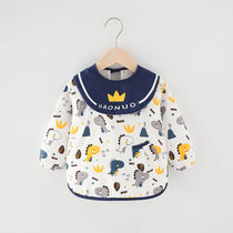 Hood Clothing Baby baby Winter-one-year-old baby Eating Around Winter Kids Anti-Wear and Dirty Clothes 2 Yangqi Men