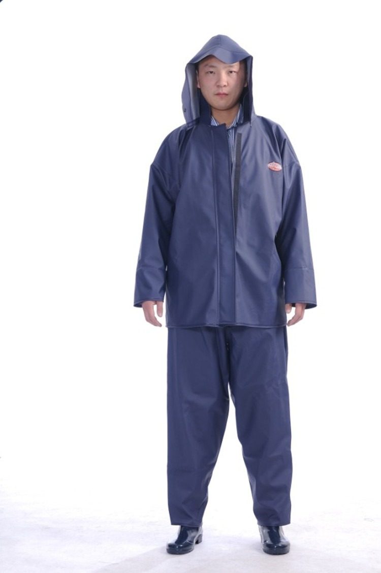 打渔郎皮围裙防水防油防酸碱围裙加厚加长杀鱼猪用围裙男雨衣套装