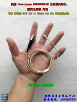 Countryman B3W4FF05LSM wireless collar clip with Lake SMQV UM400a LT flesh color