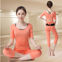 Professional sexy waist waist yoga suit female 2021 New Size Slim modal summer gym yoga suit