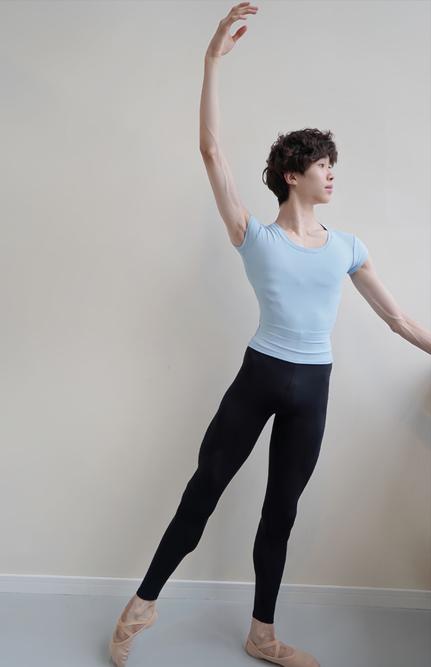 louis xiv g系列男士芭蕾舞蹈艺考练功裤芭裤紧身裤 男生九分裤