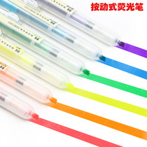 Morninglight Mark Pen Color Fluorescent Marker Student Fluorescent Silver Candy Color Strike 6 Color Fluorescent Pen Suit