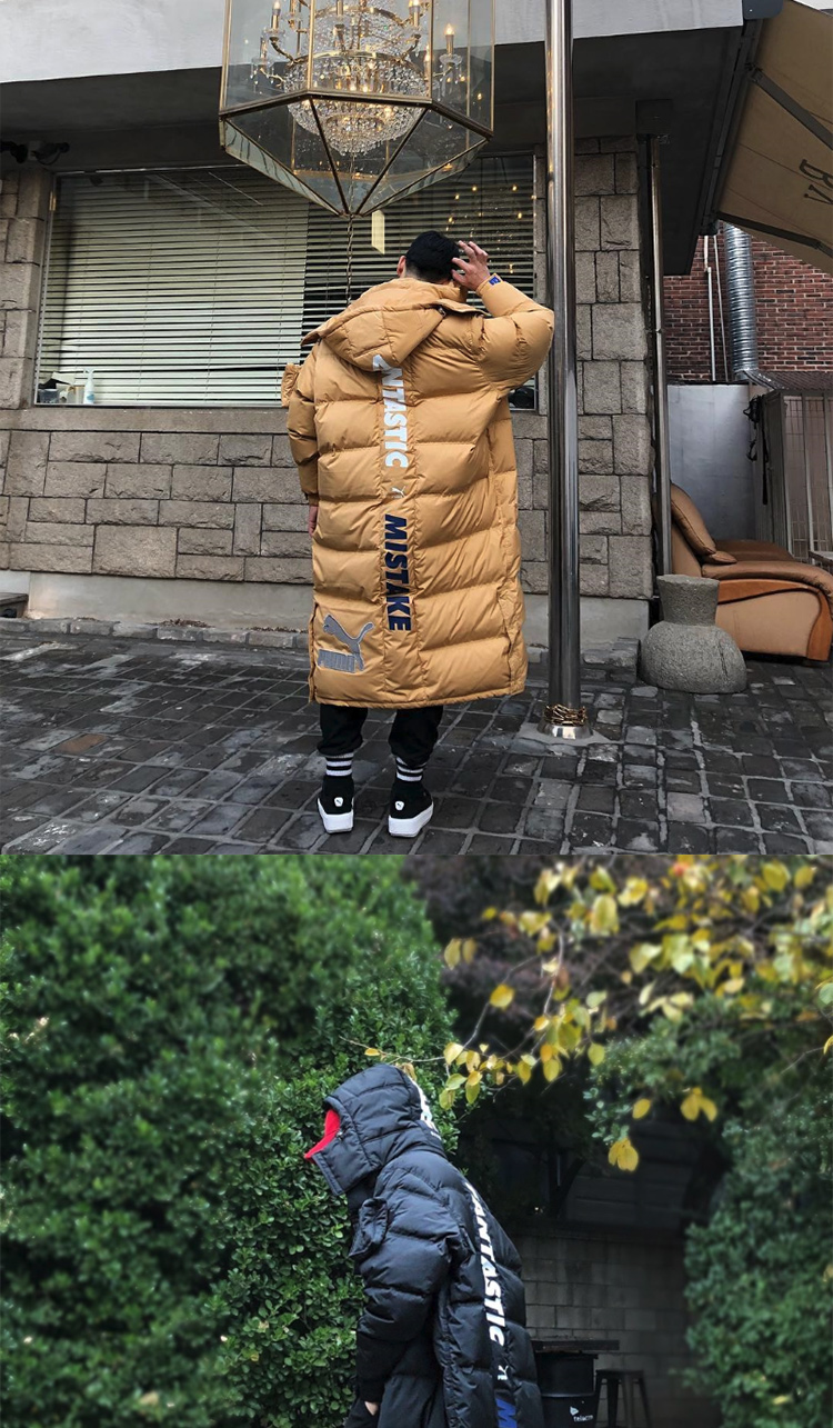 彪马puma x ader down coat 高充绒量联名长款羽绒服576956-01-35