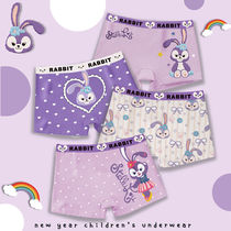 Star Didew Briefs Girl Child Baby Big Four Corner Shorts Flat Corner Pure Cotton Student Girl Little Girl Cotton