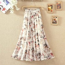 This years new yarn skirt summer mid-length semi-skirt half half-body Female Lower mother middle-aged