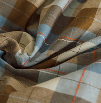 Ceramic Light Grinding Roland Home Textiles Pure Cotton-dyed Lattice Thick and Warm Cotton Four-piece Autumn and Winter Double