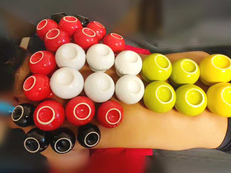 送开穴膏尚赫五行能量罐30罐陶瓷拔火罐美容院专用罐防爆火疗拔罐