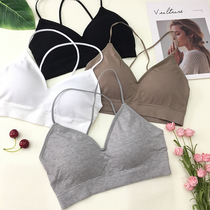 Steel-free ring movement gathers underwear woman without trace vest with chest wrapped with chest pupil hanging with beautiful backches