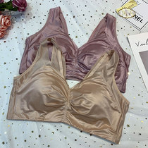 Lightwear female thin bra large bra maintenance bra without steel ring full cover cup large number fat mm trace wide shoulder band bra