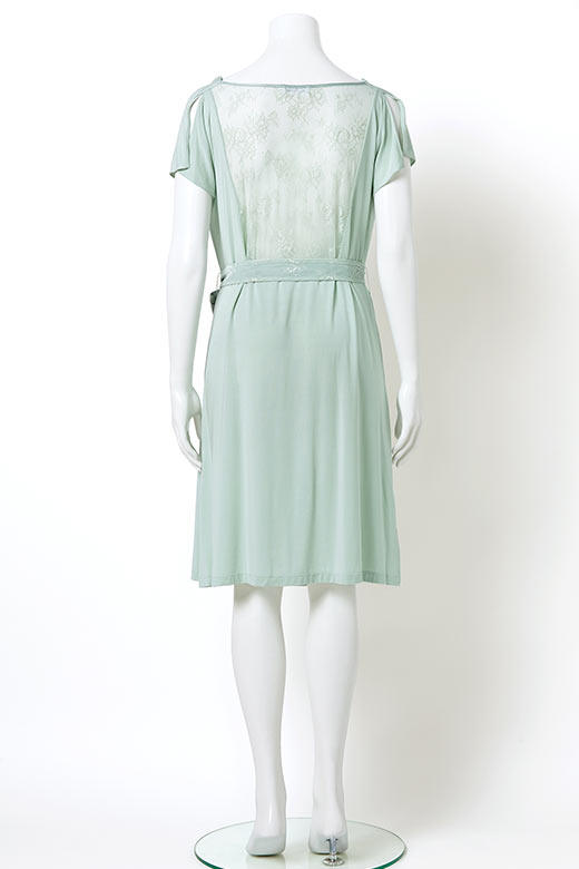 曼妮芬女士家居服 性感蕾丝美背睡衣 莫代尔长睡裙女