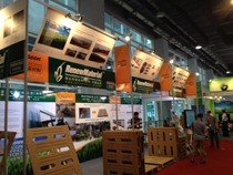 Guangzhou exhibition advertising KT board exhibition board Foam board production background Check-in board installation and construction inkjet photo customization