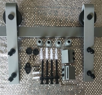 Barn Door Suspension Rail Slide Rail New Five Gold Accessories Moving Door Sliding Door Kitchen Door Hanging Wheel Sliding Wheel Guide Rail