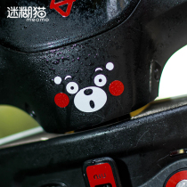 Calf electric car stickers N1SM1U1M cute Kumamoto Bear personality waterproof instrument panel cartoon color change stickers