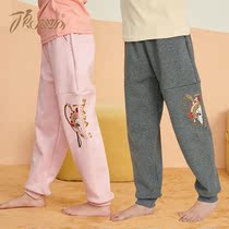 autumn winter cotton padded sweatpants for children with melon top loose casual pants for boys and girls