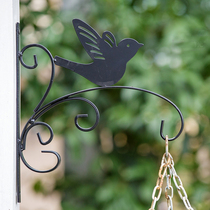 Wall bracket full iron hanging balcony decorative wall flowerpot hanging basket adhesive hook thick iron New